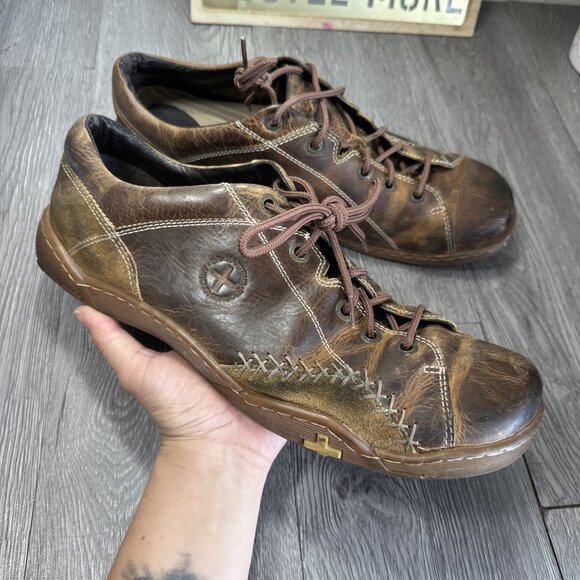 Dr. Martens Vintage Shoes Men\'s 13M Brown Leather Oxford Lace Up Chunky main image 8
